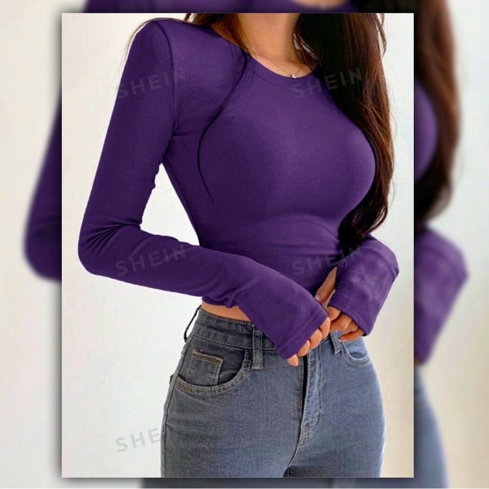DAZY Slim Fit Long Sleeve Tee Shirt